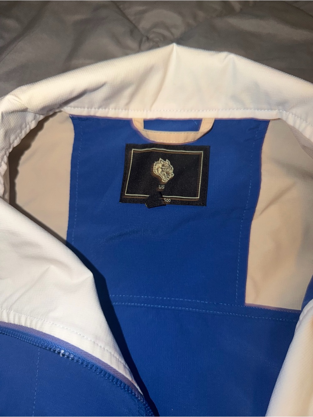Darc Sport Blue & White Half-Zip Windbreaker - Picture 4 of 7